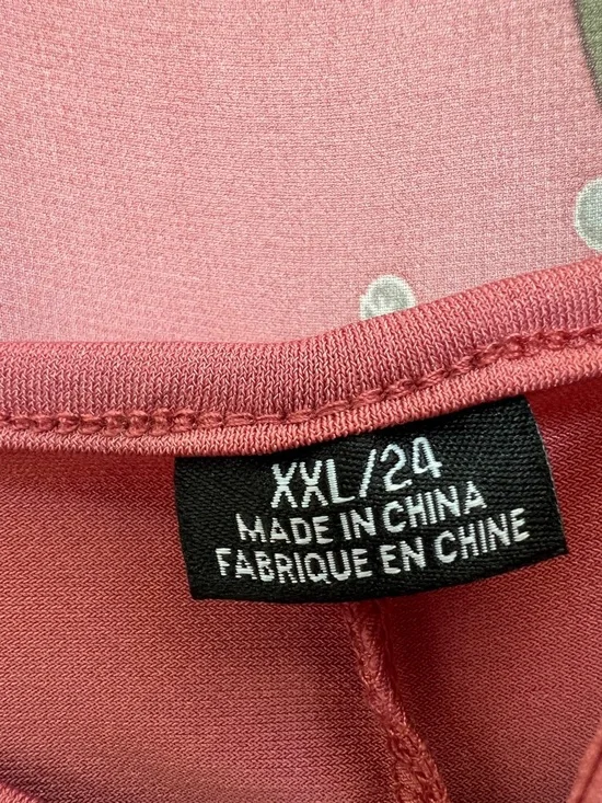 City Chic Floral High Low Wrap Maxi Dress Boho Kimono Sleeve Plus 24 - Picture 5 of 7